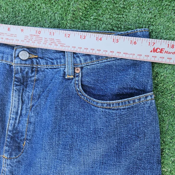Vintage Polo Jeans Company Ralph Lauren Long Denim Skirt with Front Slit Size 12 - Picture 10 of 16